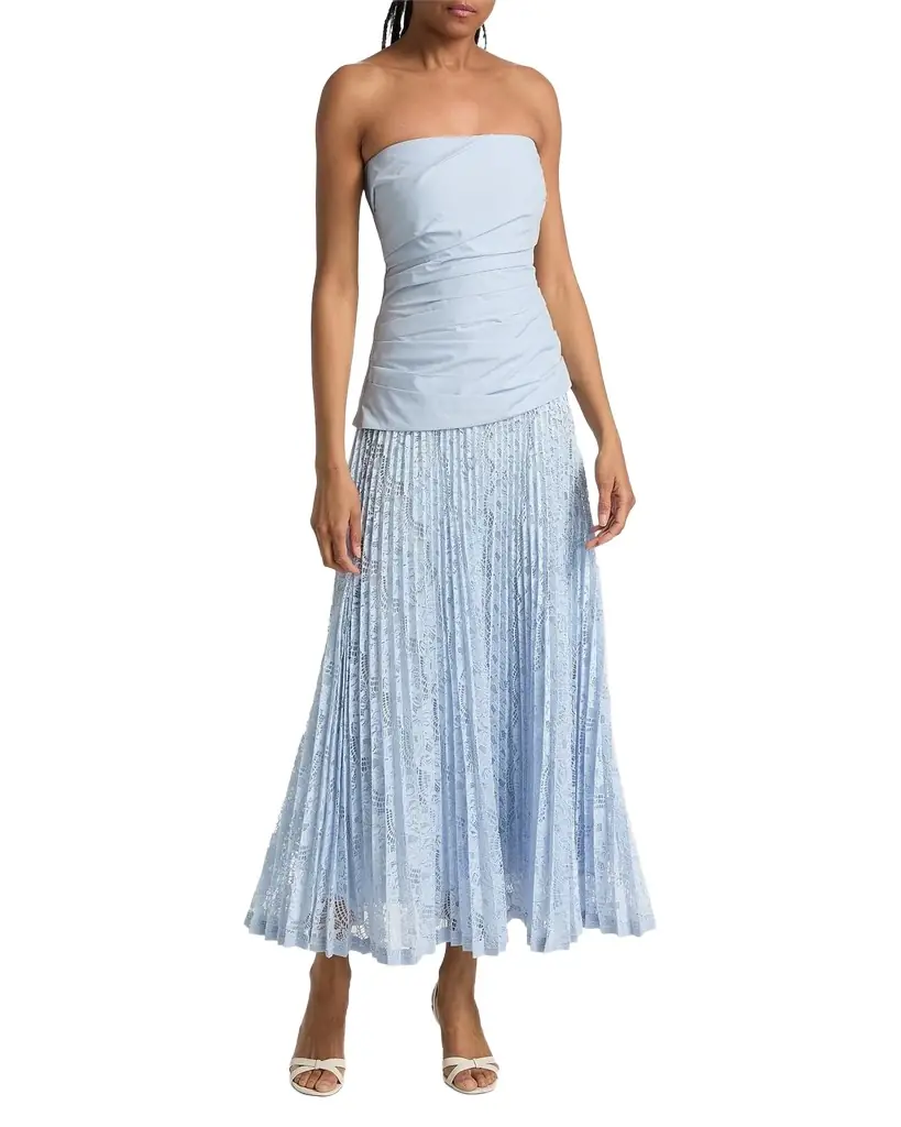 SIMKHAI Annalise Cotton Lace Midi Dress