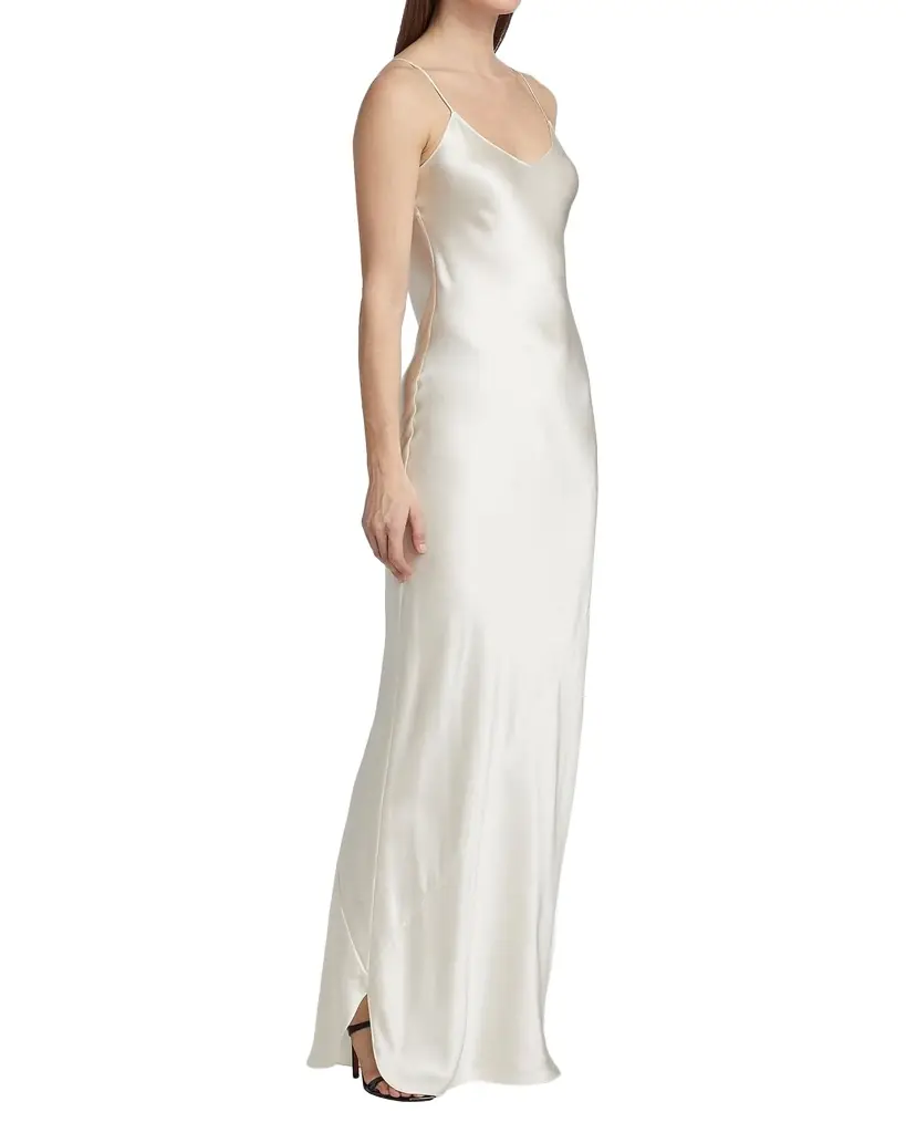 Nili Lotan Silk Satin Slip Gown