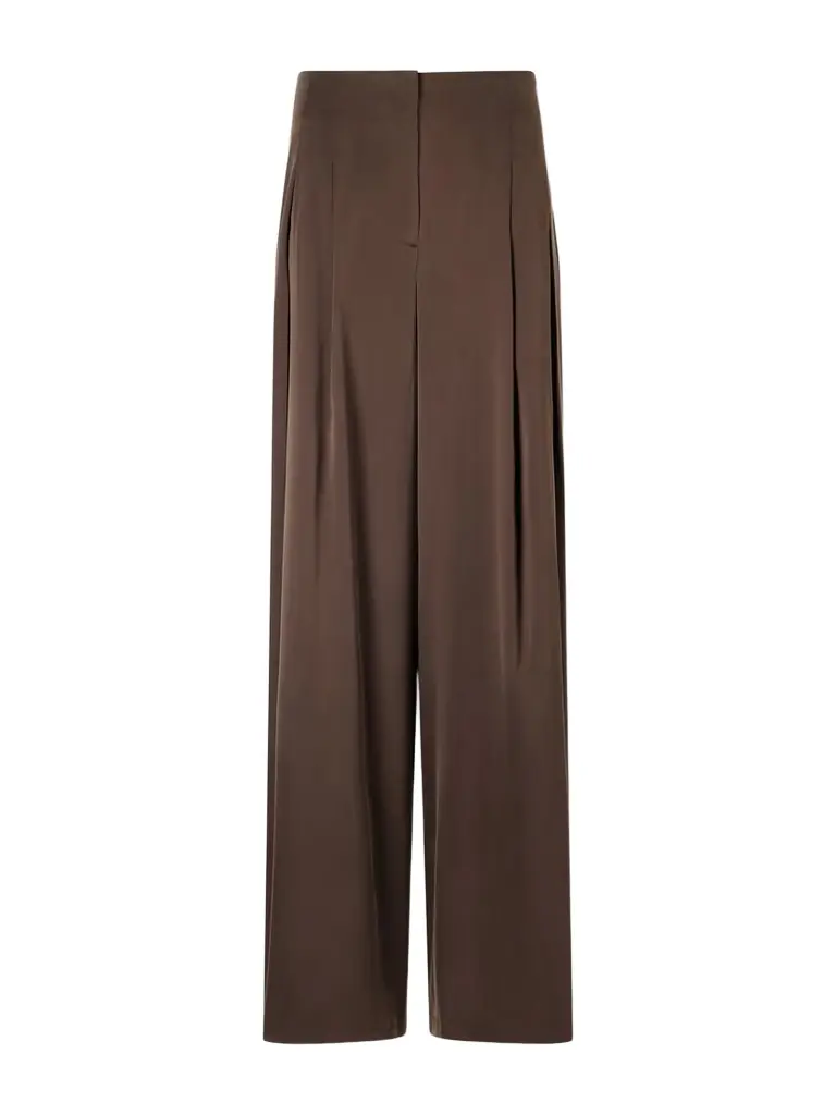 TWP Drew Silk-blend Charmeuse Wide-leg Pants