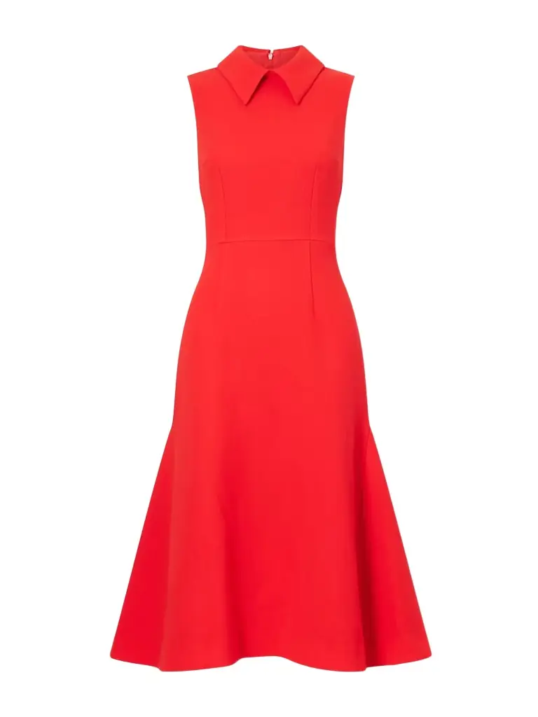 Emilia Wickstead Leontine Wool-crepe Midi Dress
