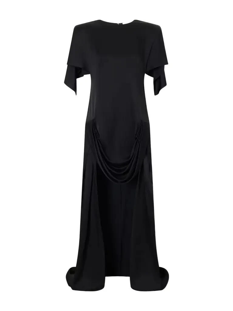 Stella McCartney Gathered Satin Mini Dress