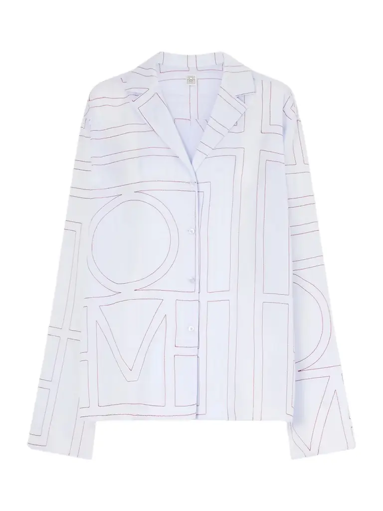 TOTEME Embroidered Cotton And Lyocell-blend Shirt