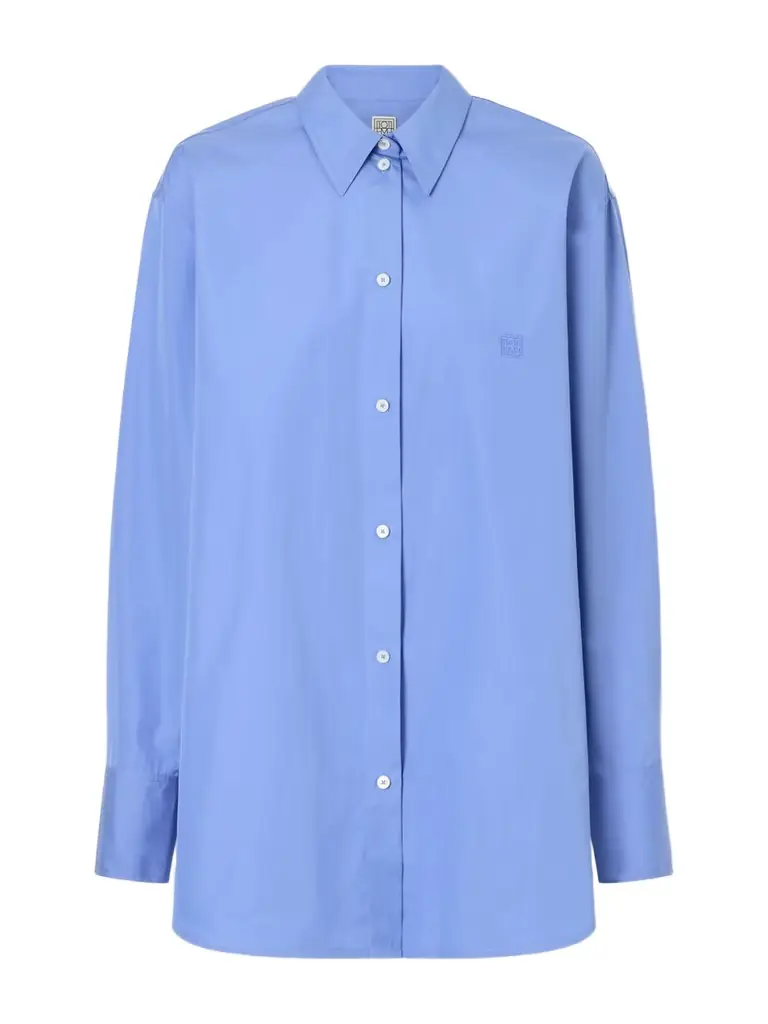 TOTEME Embroidered Cotton-poplin Shirt