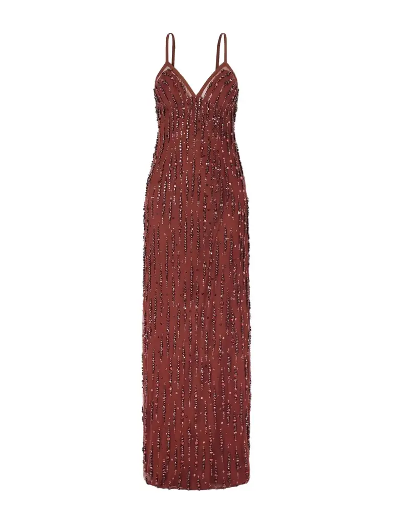 Jenny Packham Ishbel Sequin-embellished Mesh Gown