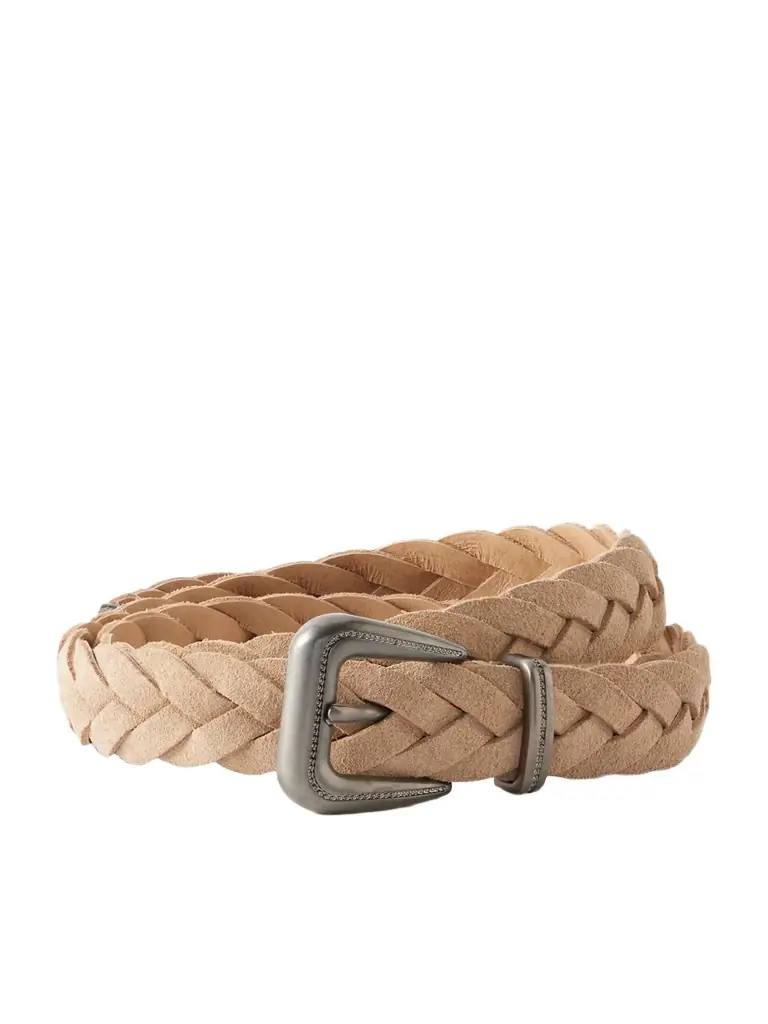 Brunello Cucinelli Braided uede Belt