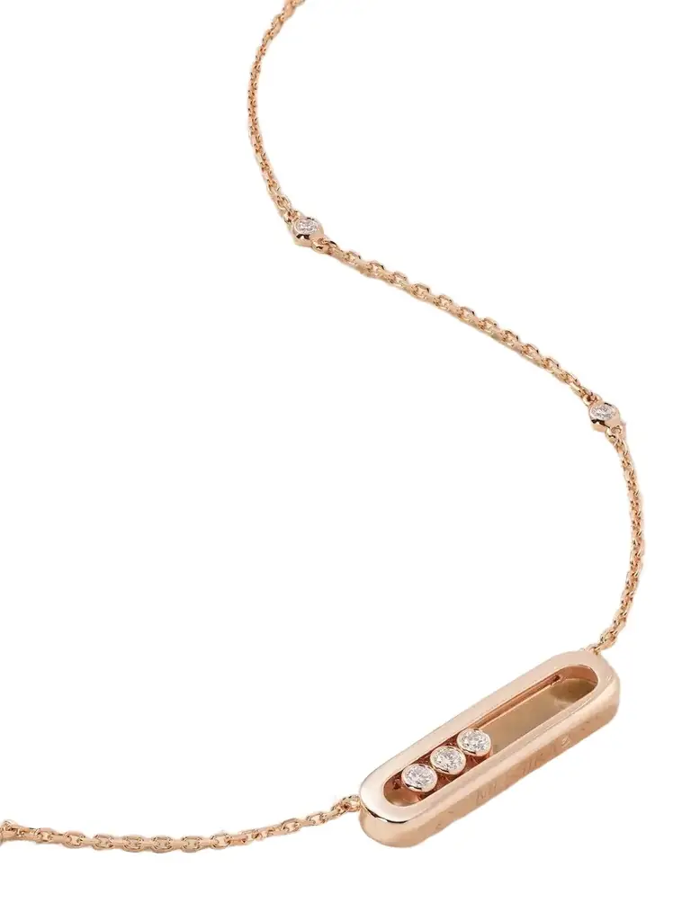 Messika Baby Move 18-karat Rose Gold Diamond Necklace