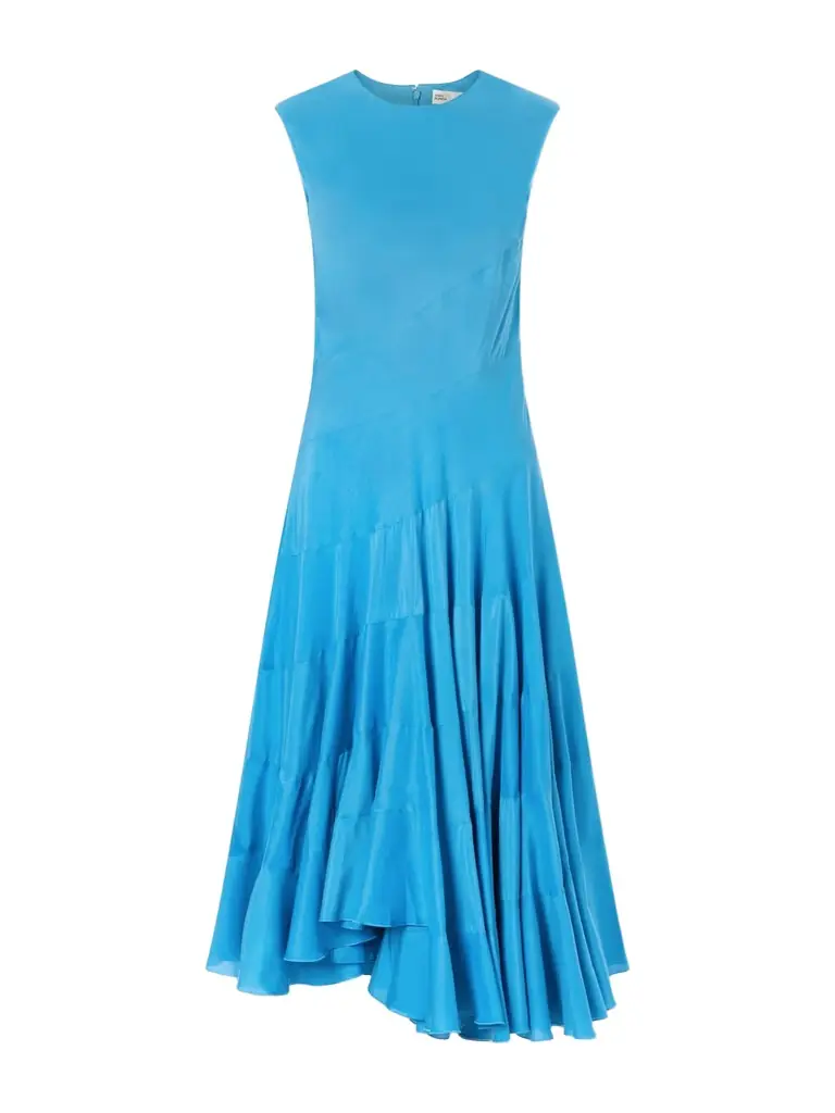 Tory Burch Flared Cotton And Silk-blend Voile Midi Dress