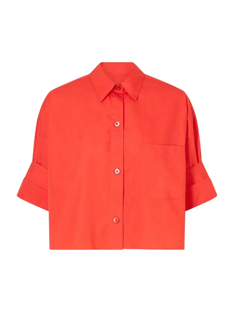TWP Next Ex Cropped Cotton Shirt