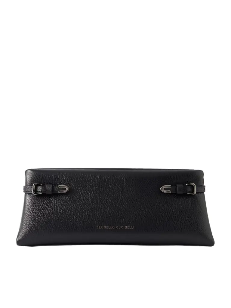 Brunello Cucinelli Textured-leather Clutch