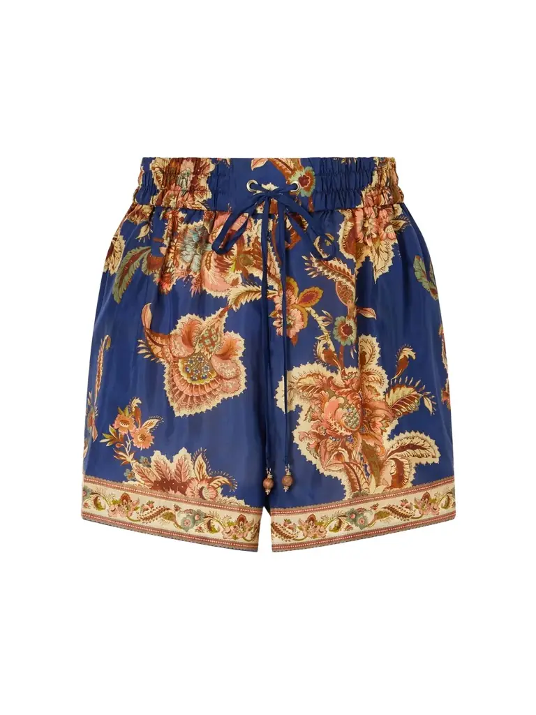 Zimmermann Aster Printed Silk Shorts
