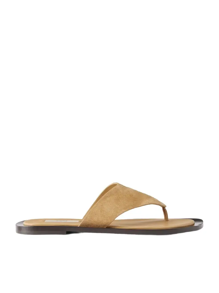 Suede Thong Sandals
