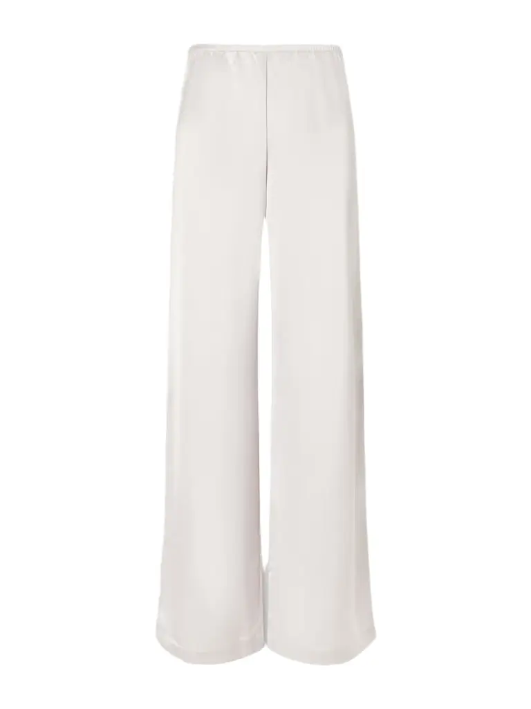 LESET Barb Satin Wide-leg Pants