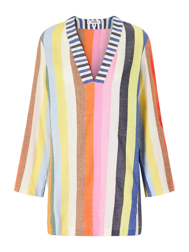 Lemlem Raey Striped Cotton-blend Mini Dress
