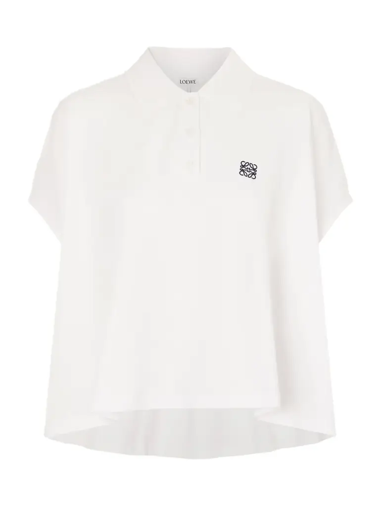 Loewe Anagram Embroidered Cotton-piqué Polo Shirt
