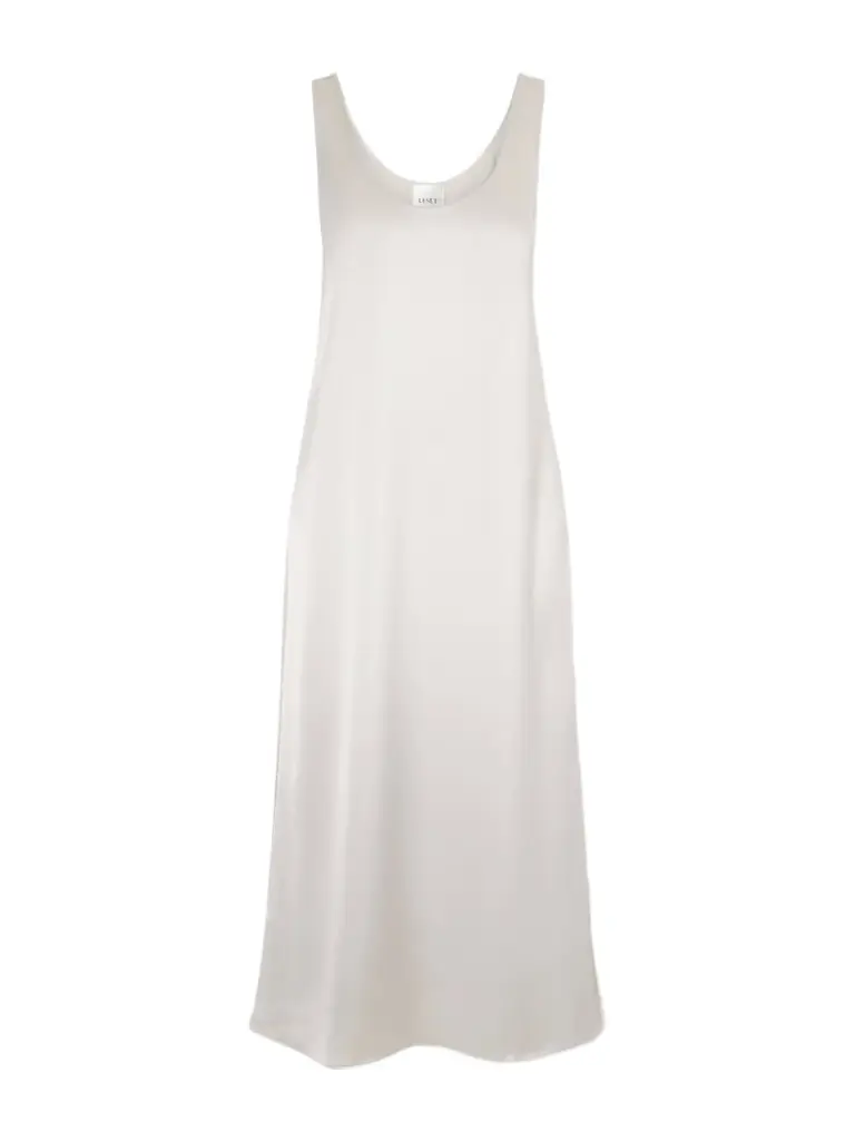 LESET Barb Satin Midi Dress