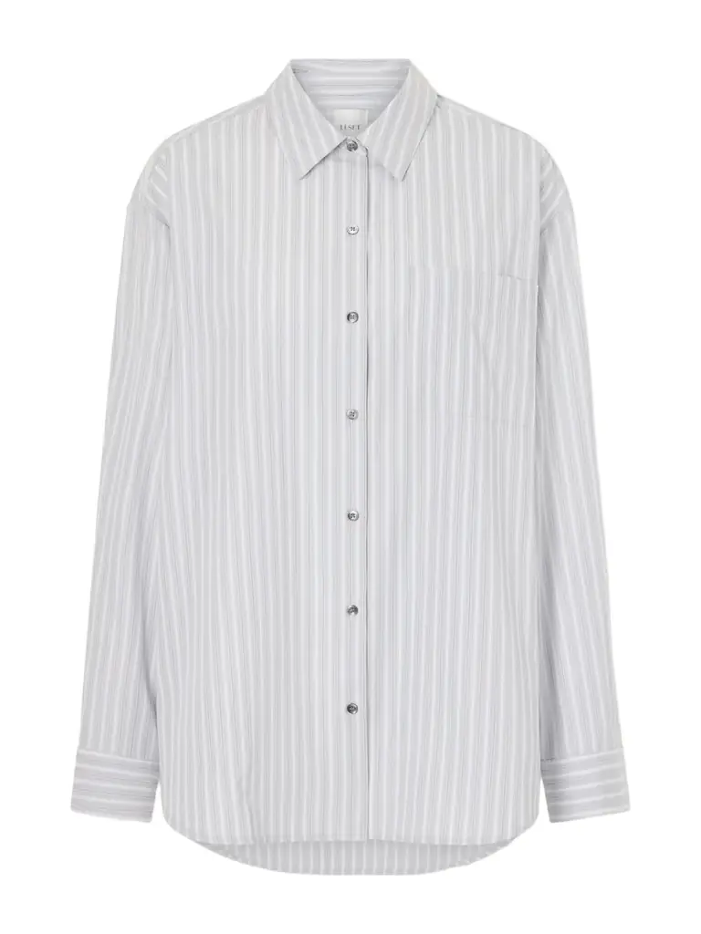 LESET Yoshi Striped Cotton-blend Shirt