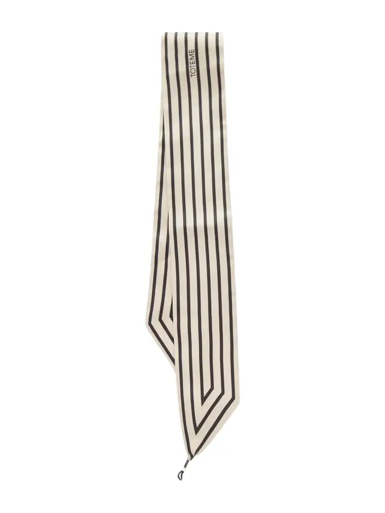 TOTEME Printed Silk-twill Scarf