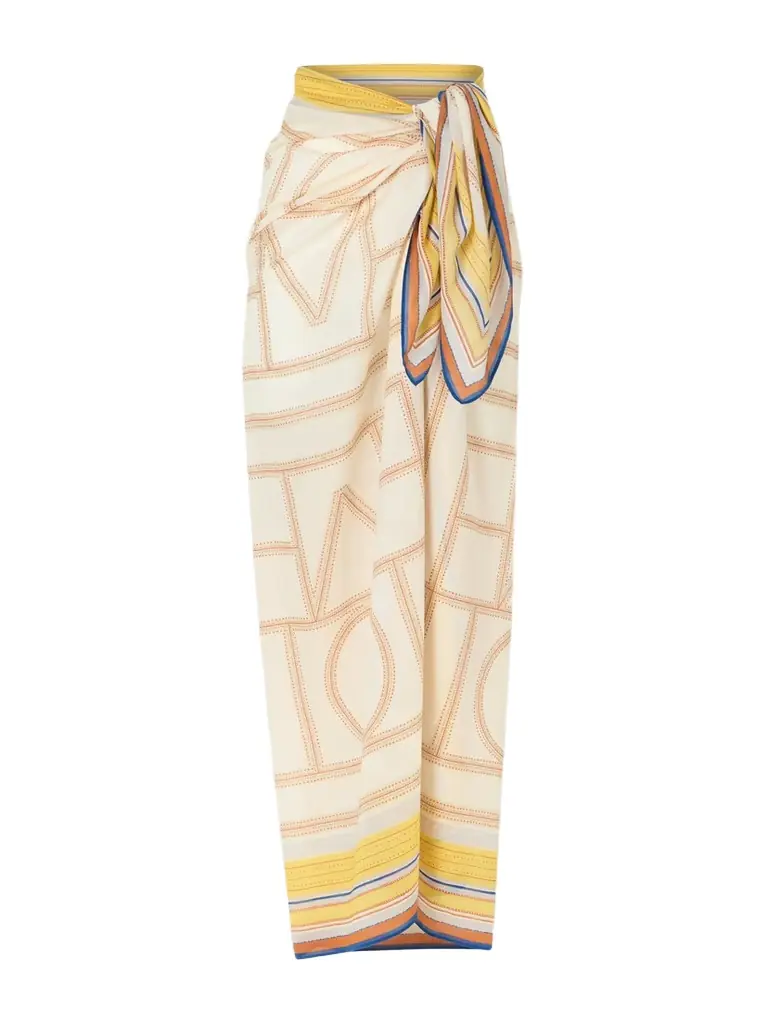 TOTEME Printed Cotton And Lyocell-blend Scarf