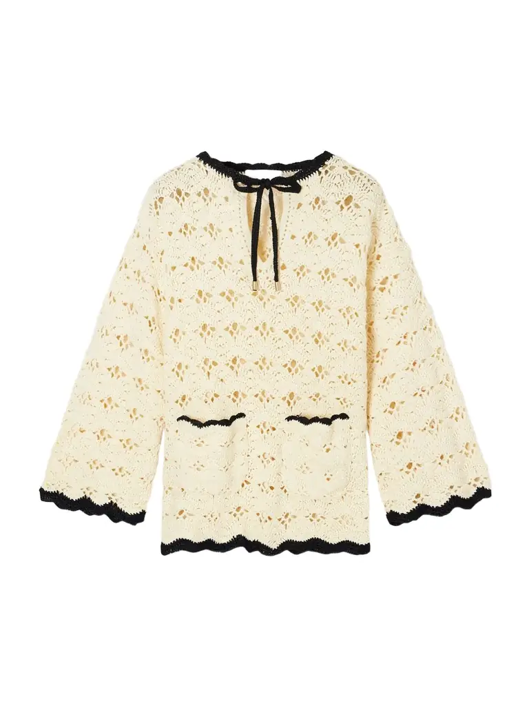 Zimmermann Aster Crocheted Cotton Coverup