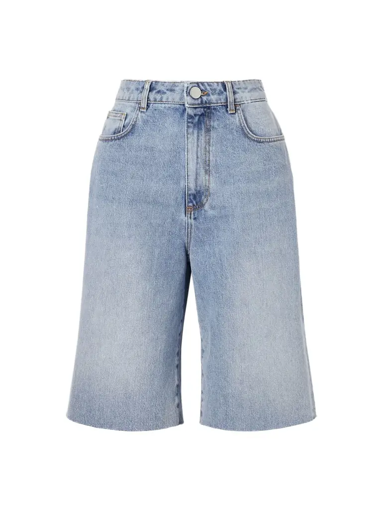 RÓHE Distressed Denim Shorts
