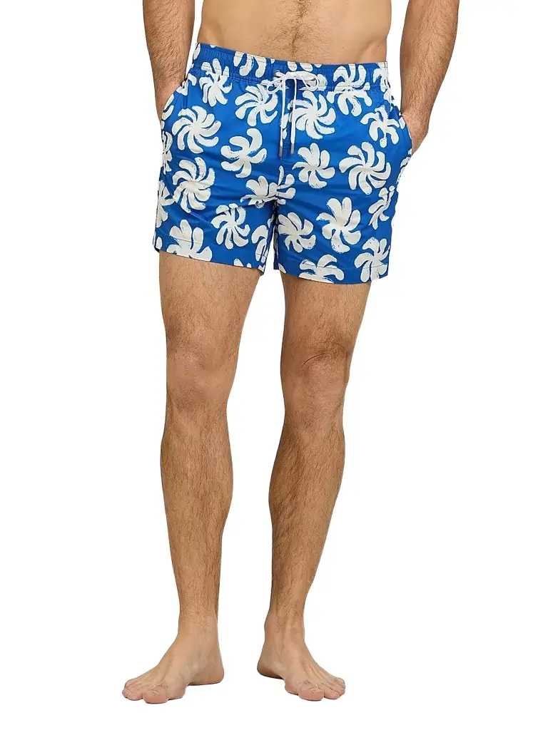 Onia Men's Charles 5'' Swim Trunks - Blue Quartz Multi
