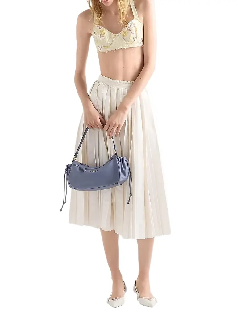 Prada Women's Leather Top Handle Bag - Blue
