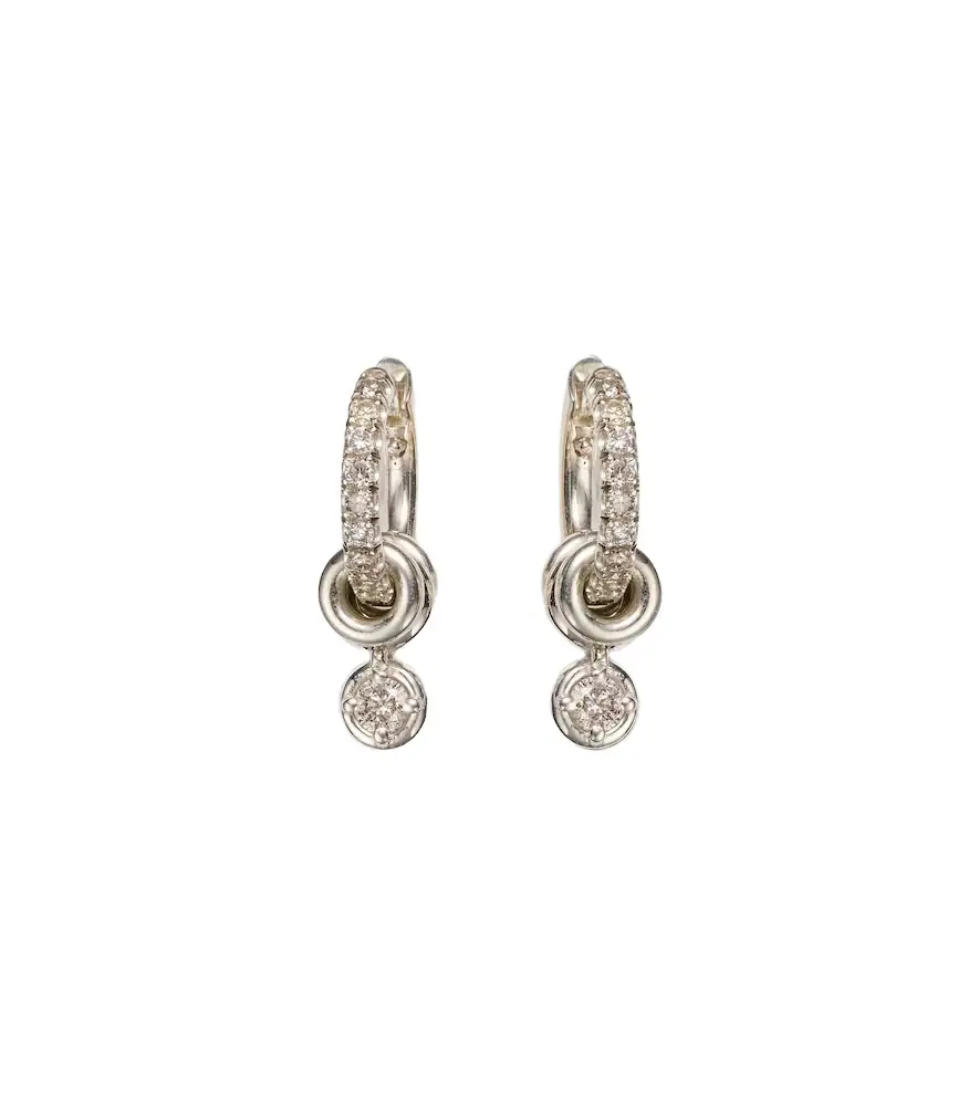 Spinelli Kilcollin Zahra sterling silver earrings with diamonds