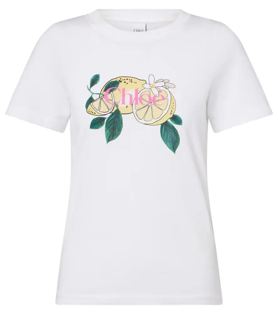 Chloe Chloé Printed cotton T-shirt