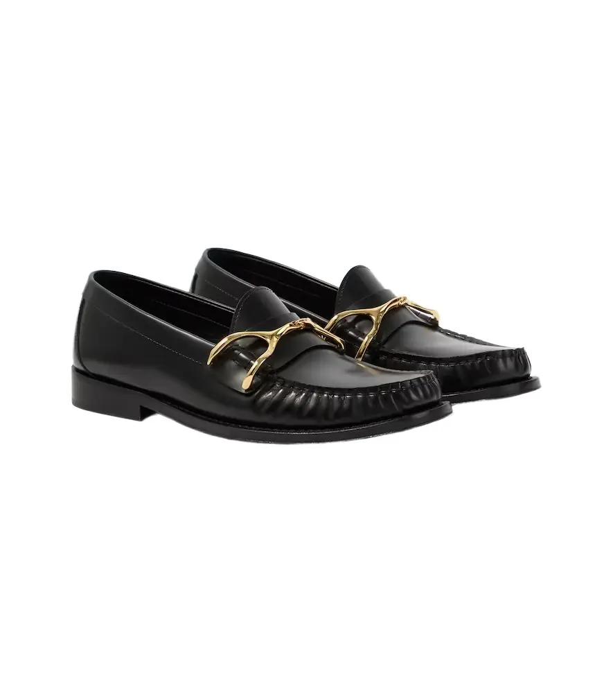 McQueen Wishbone leather loafers