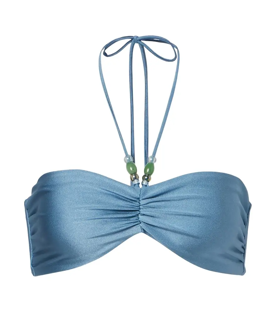 Jade Swim Zoe ruched bikini top