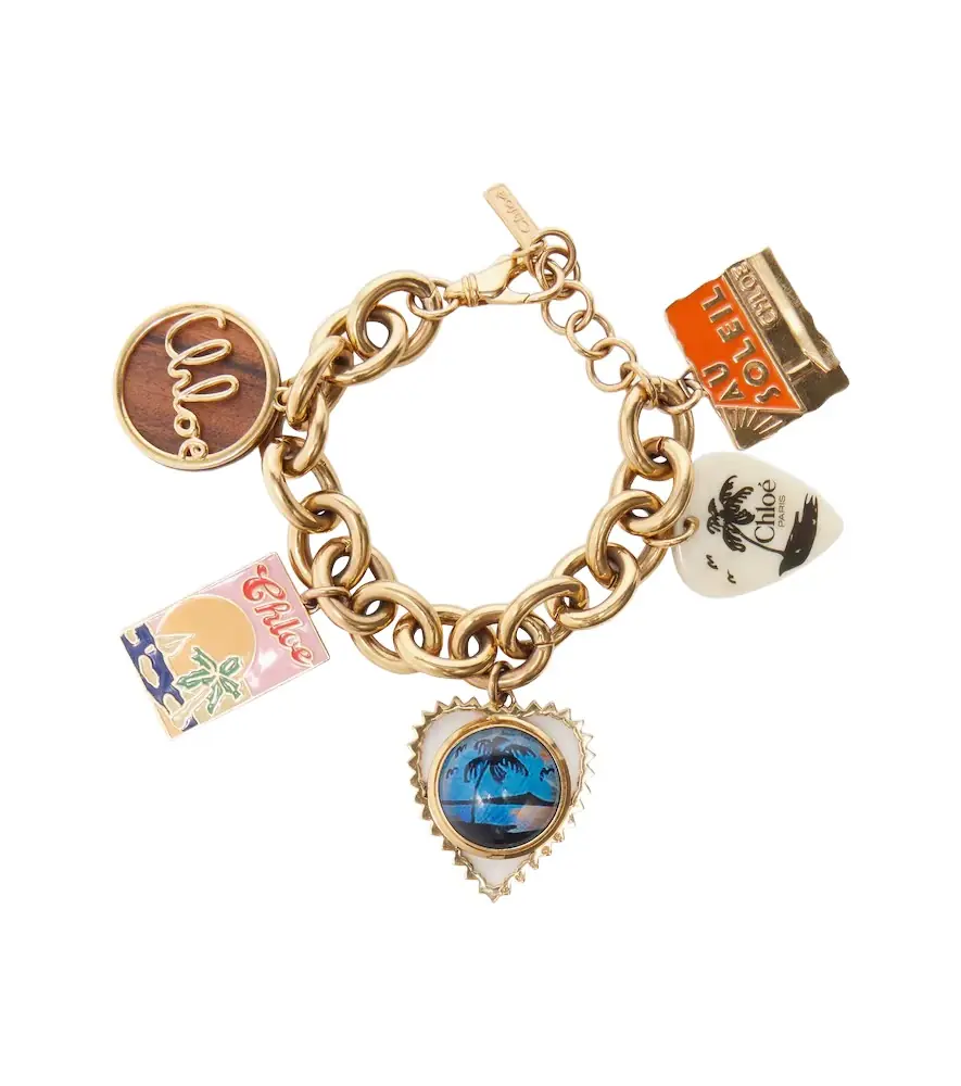 Chloe Chloé Postcards embellished necklace