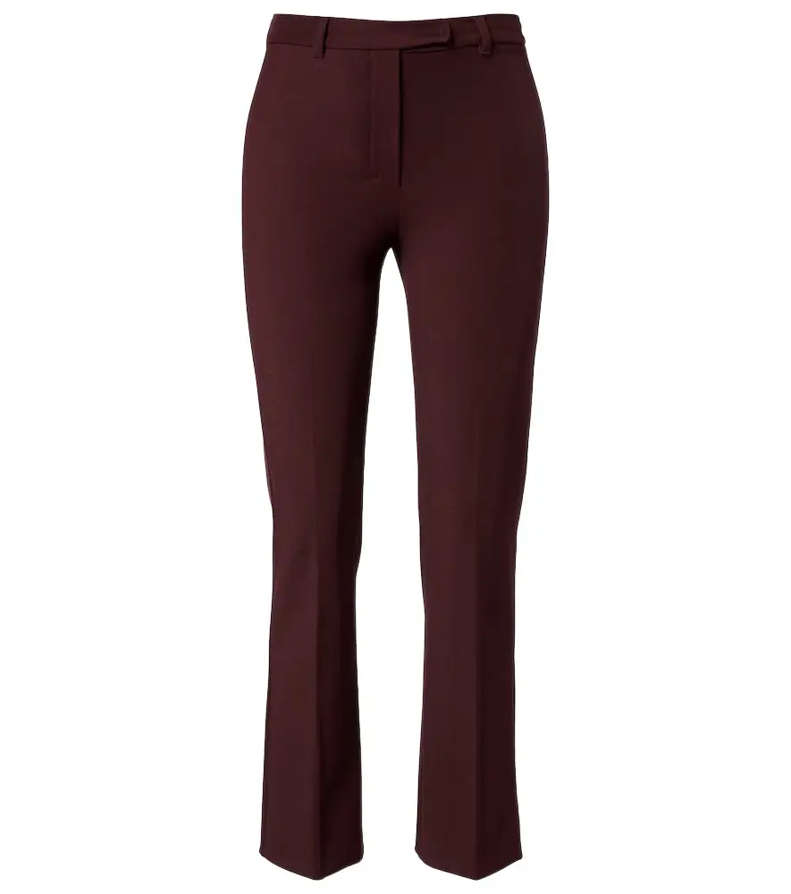'S Max Mara Cotton-blend cropped straight pants