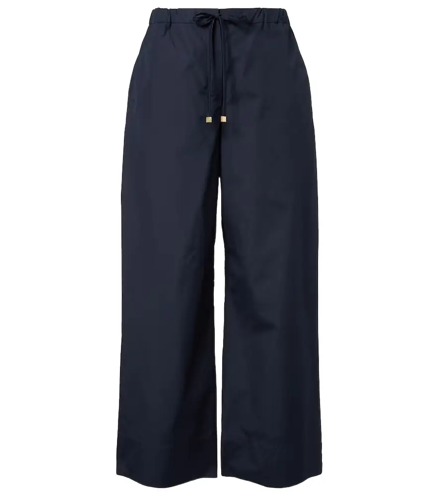 'S Max Mara Cotton cropped wide-leg pants