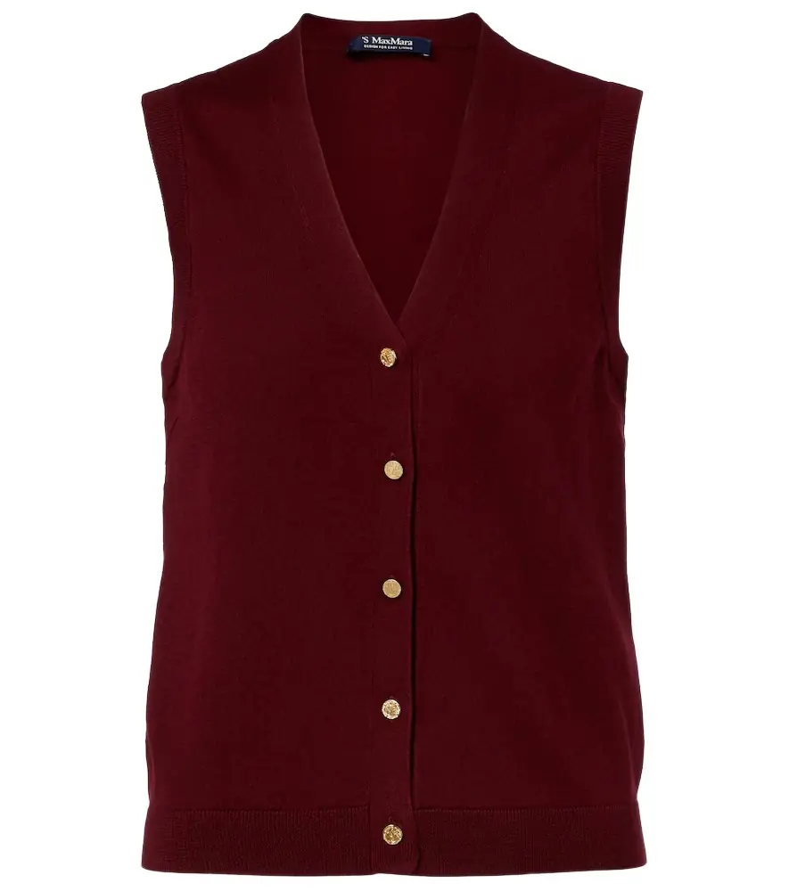 'S Max Mara Cotton and silk vest
