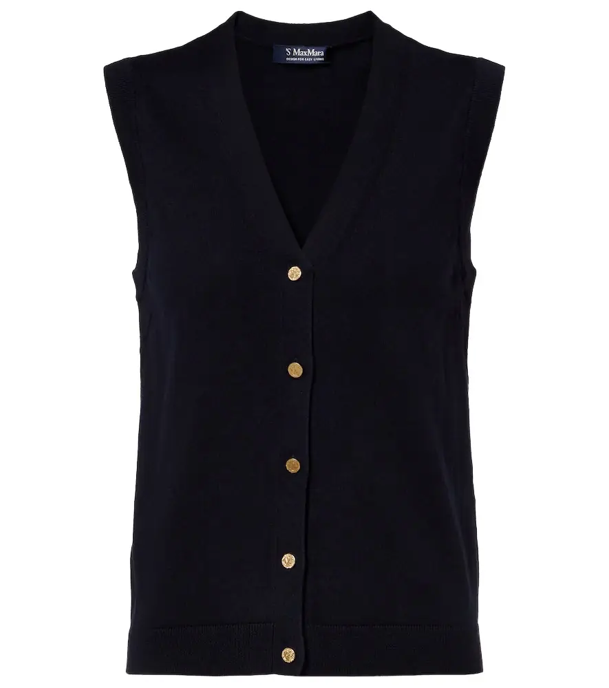 'S Max Mara Cotton and silk vest