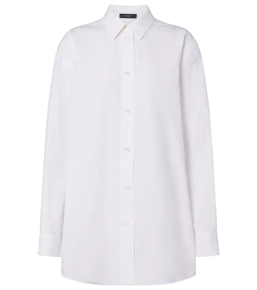 Gucci GG checked cotton poplin shirt