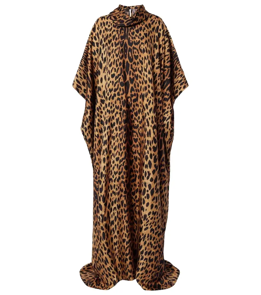Gucci Leopard-print silk maxi dress
