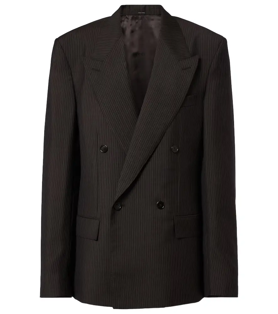 Gucci Pinstripe wool and mohair blazer