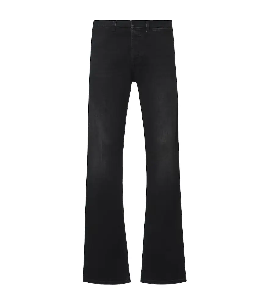 Gucci Web Stripe flared jeans