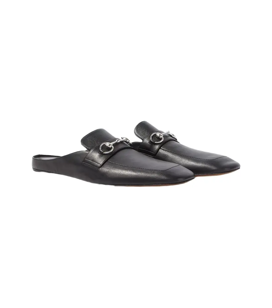 Gucci Ragazzo leather mules