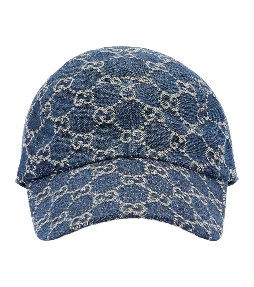 Gucci GG denim baseball cap