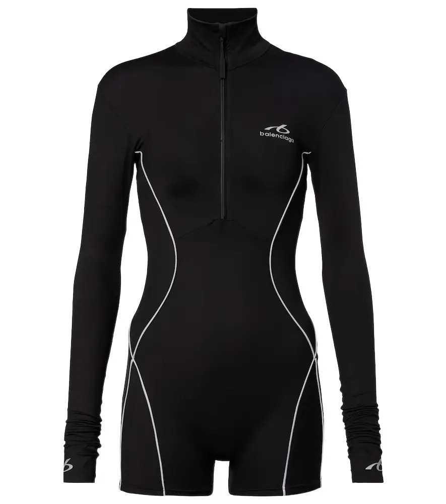 Balenciaga Logo zip-up bodysuit - Women's Clothing