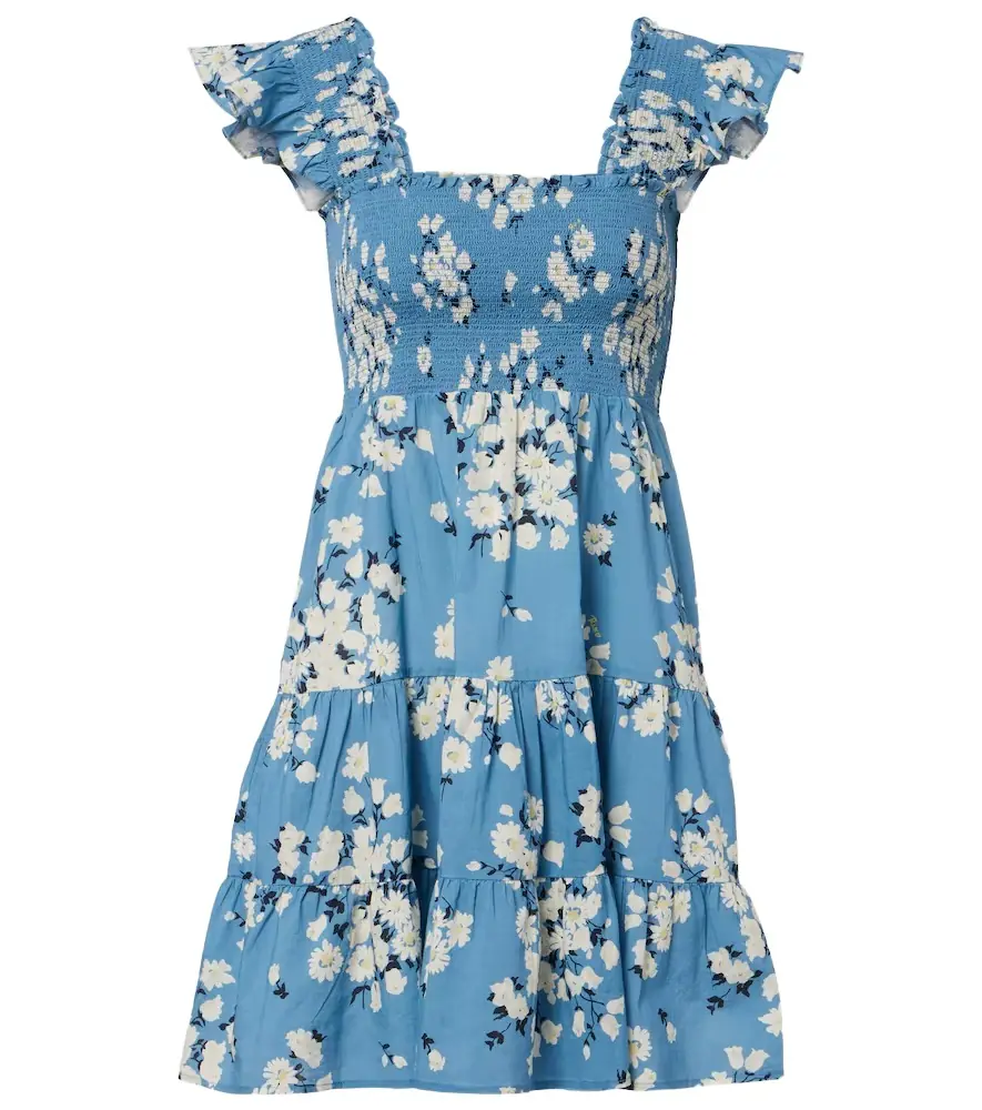 Rixo Sidney floral cotton minidress