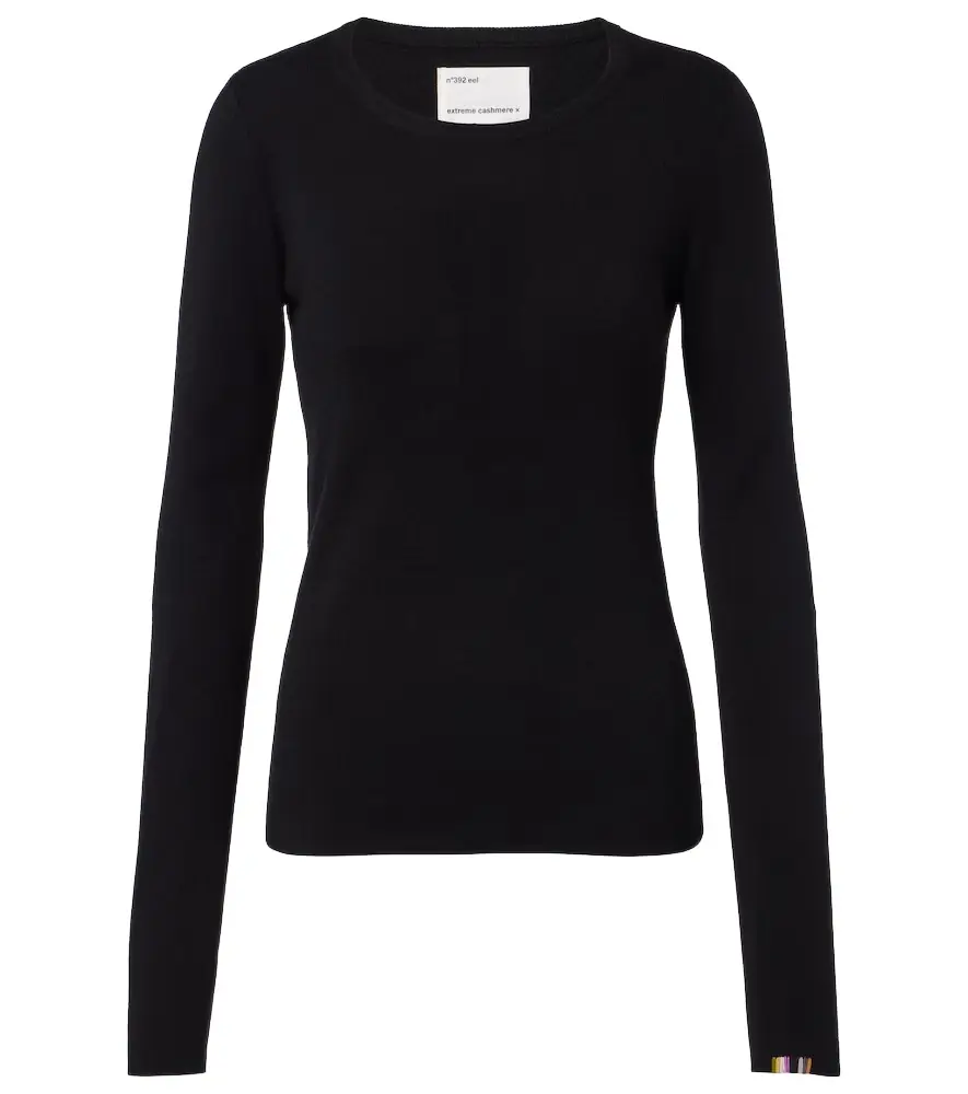 Extreme Cashmere N°392 Eel cotton and cashmere top
