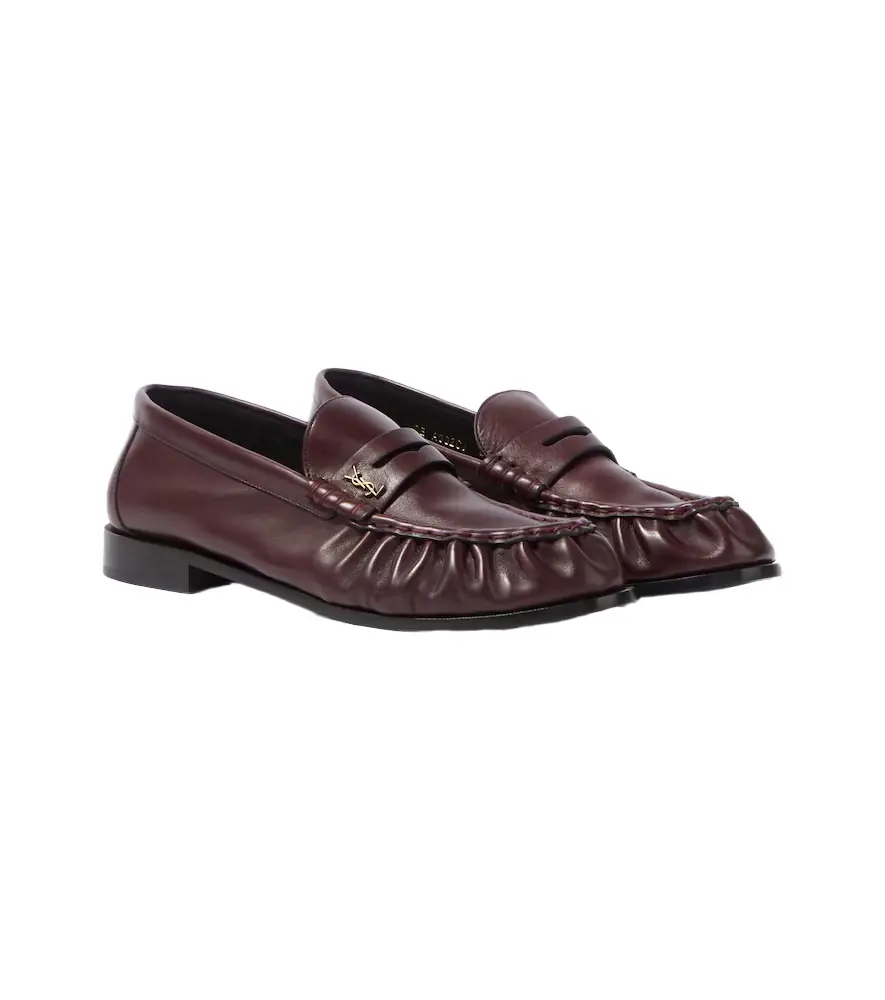 Saint Laurent Le Loafer Supple leather penny loafers