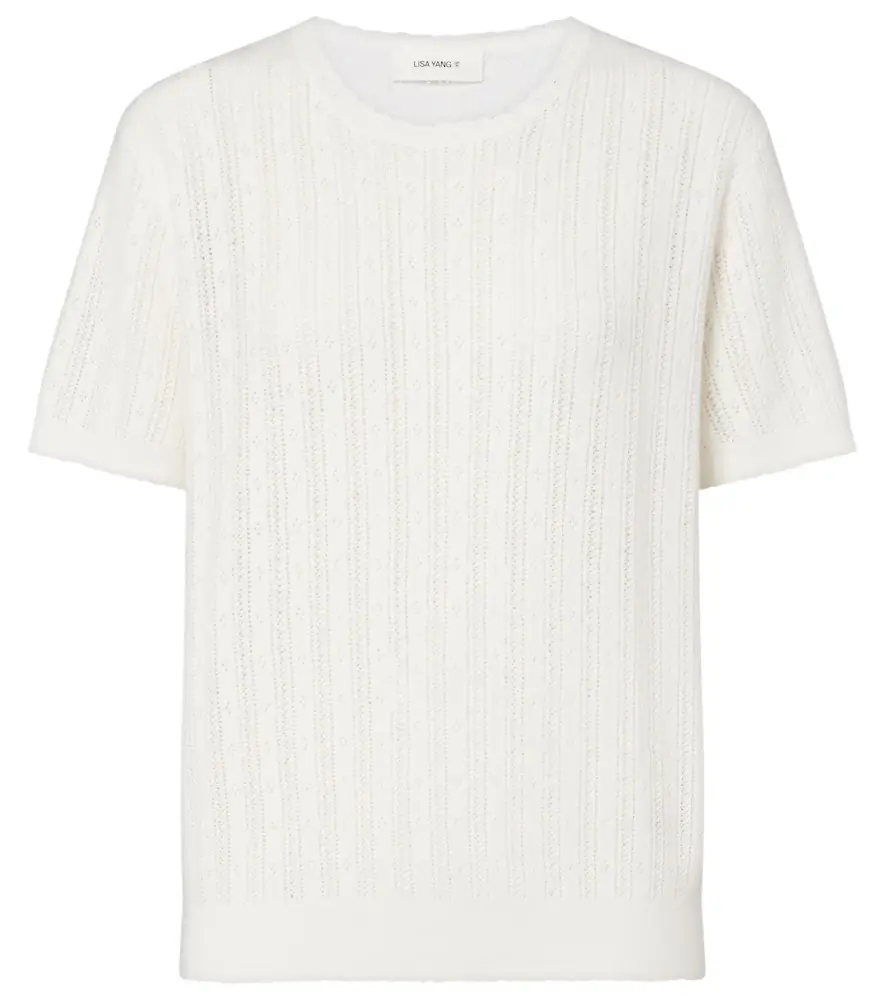 Lisa Yang Suyin pointelle cotton and cashmere sweater