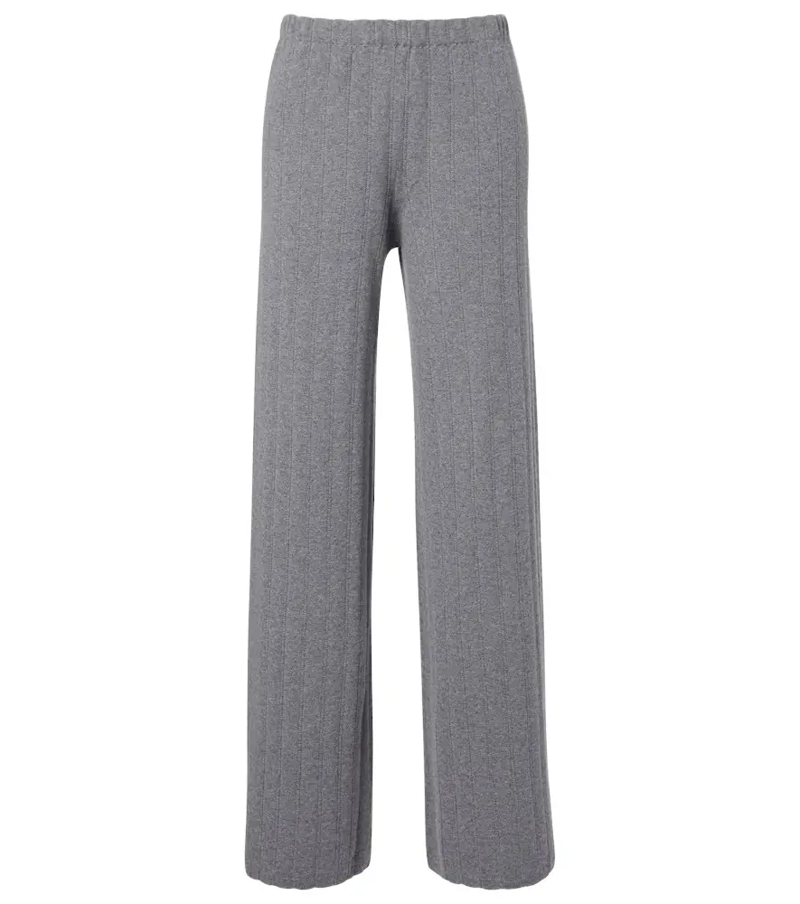Lisa Yang Shannen cotton and cashmere wide-leg pants