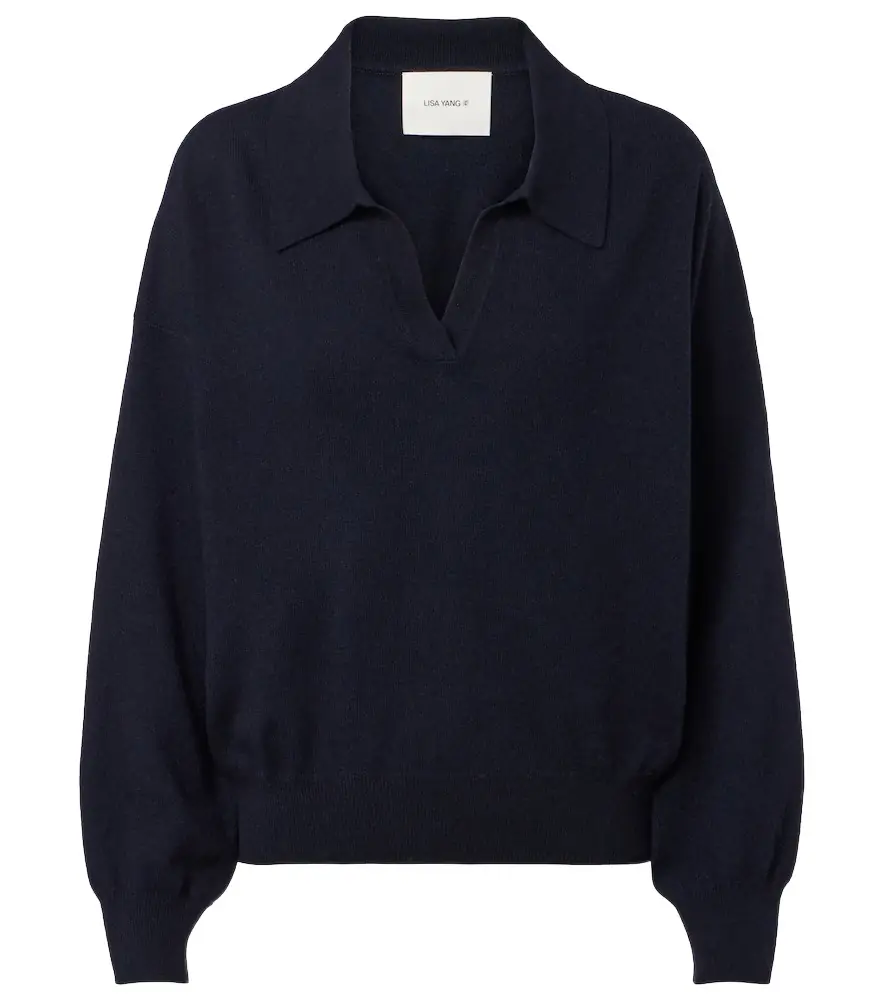 Lisa Yang Katriel cashmere polo sweater