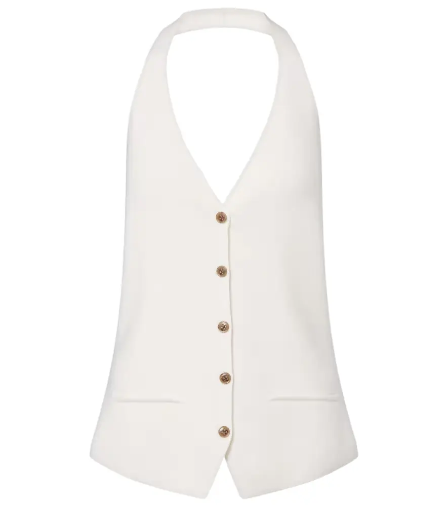 Lisa Yang Immy halterneck cashmere sweater vest