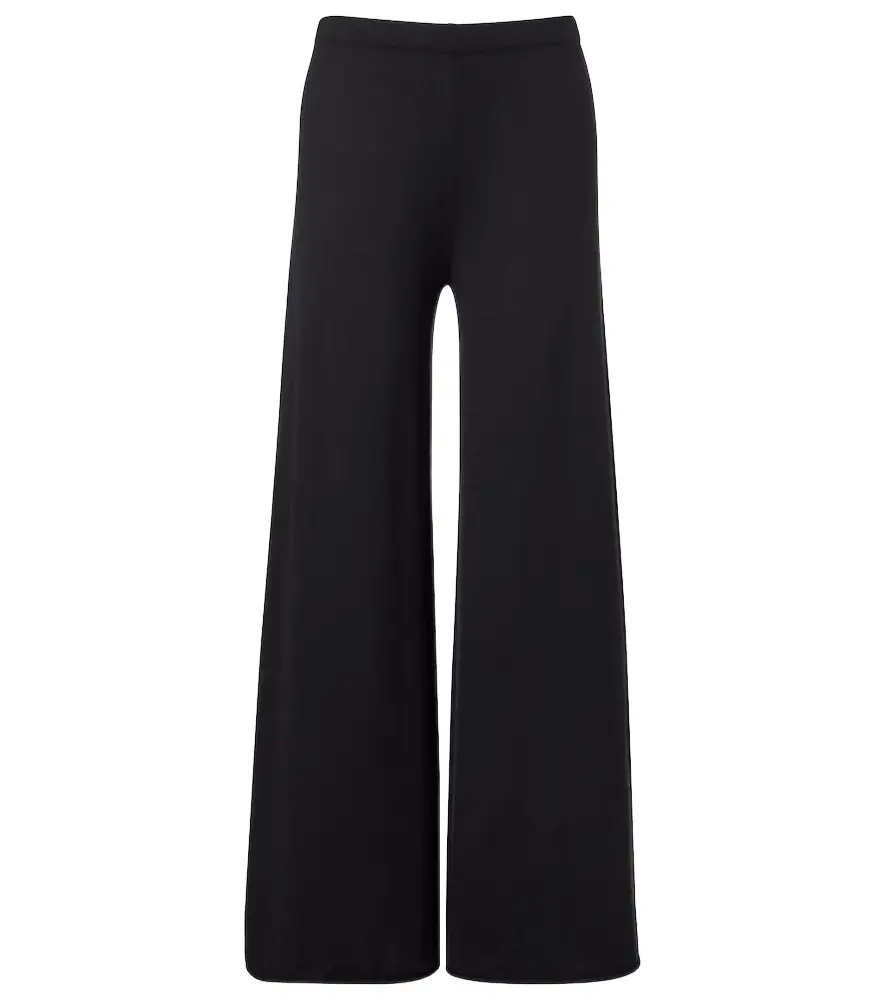 Lisa Yang Ainsley cotton and cashmere wide-leg pants